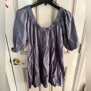 Forever 21 Lavender Puff Sleeve Dress